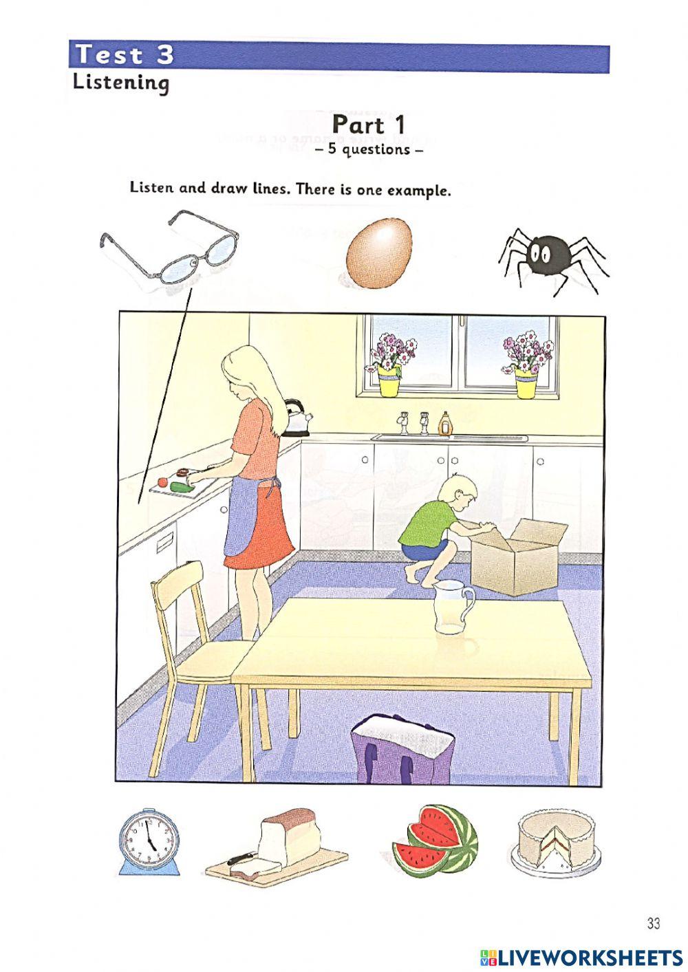 Starters - Test 3 - Book 6 - Listening