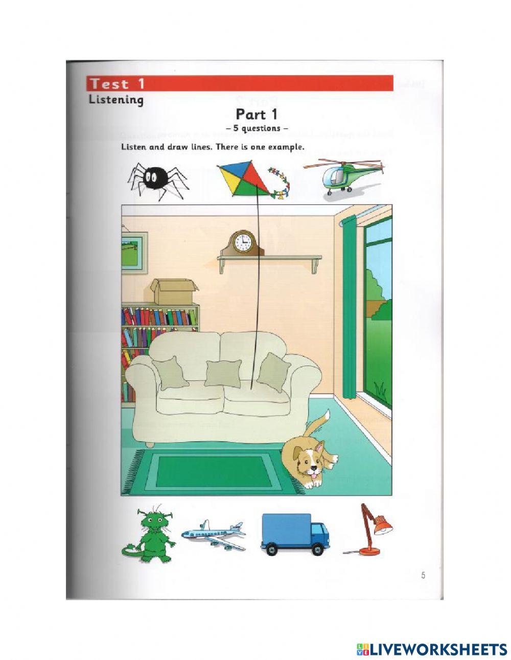 Starters - Test 1 - Book 7 - Listening