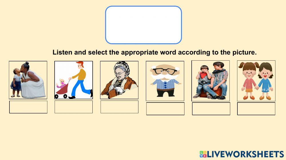 family members 2nd grade