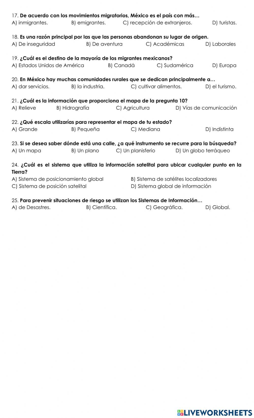 Repaso examen geografía mayo 22