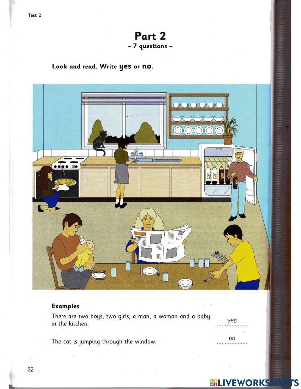 Flyers - Test 2 - Book 4 - Reading and Writing P1