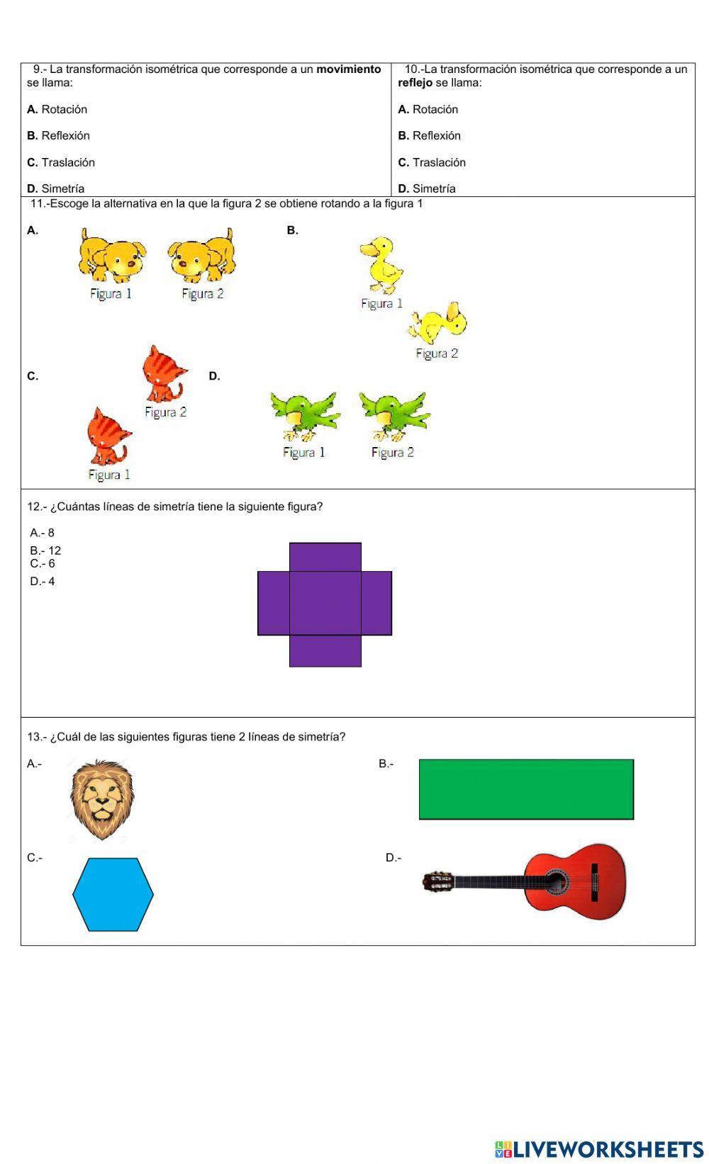 Transformaciones isométricas