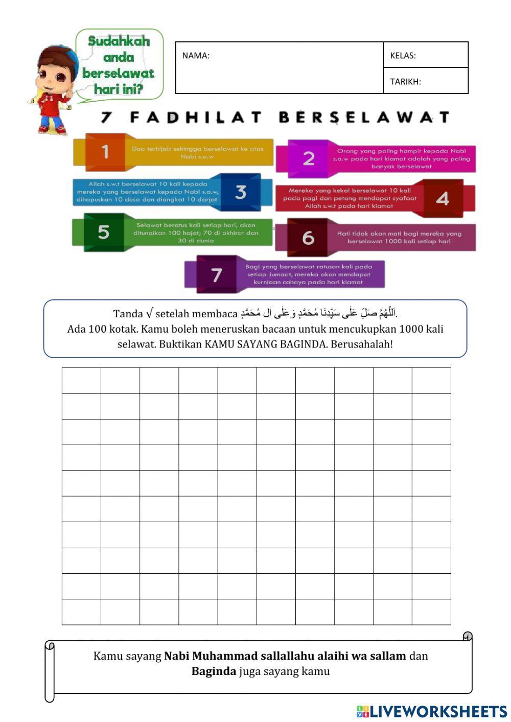 Selawat nabi muhammad saw Selawat nabi muhammad saw