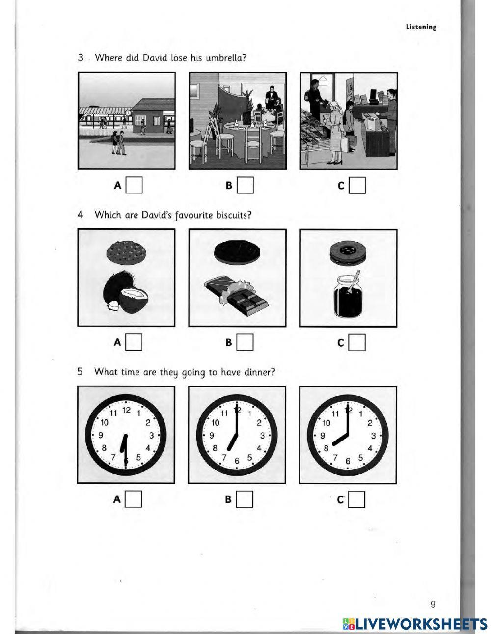 Flyers - Test 1 - Book 4 - Listening