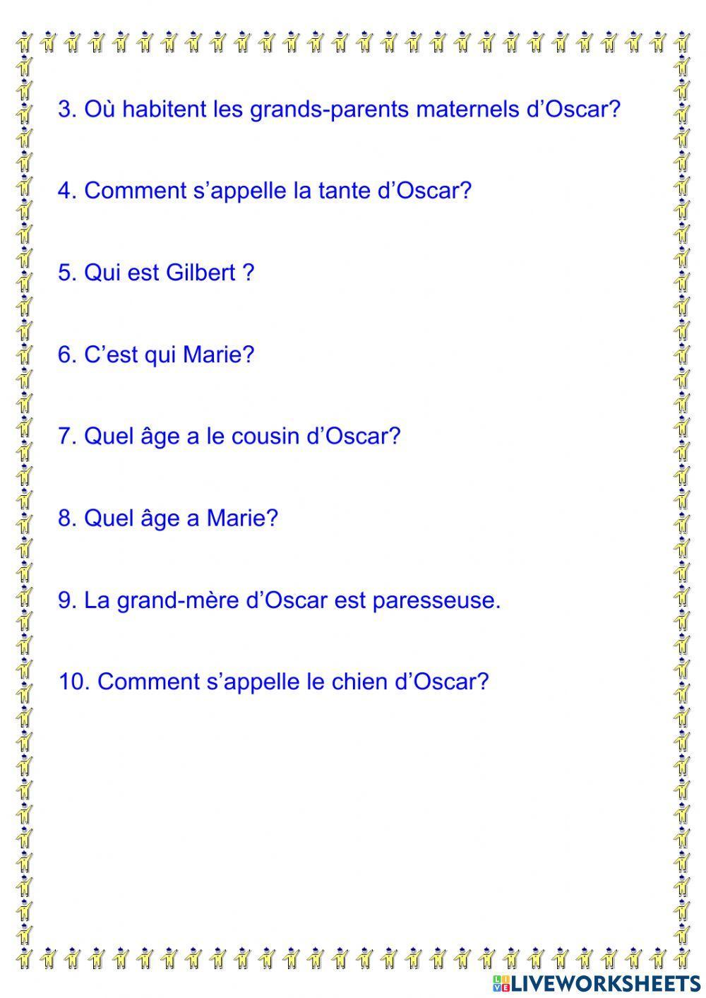 Je vous présente ma famille