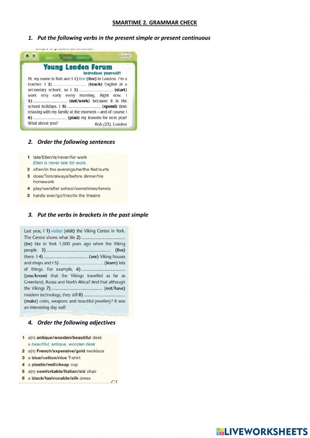 Smartime 2. grammar check