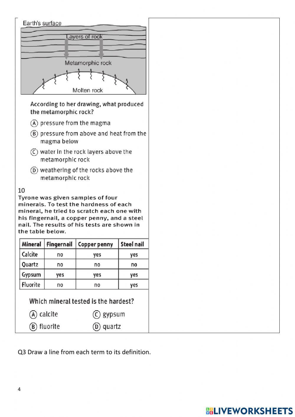 Grade 5 online exercise for live worksheets