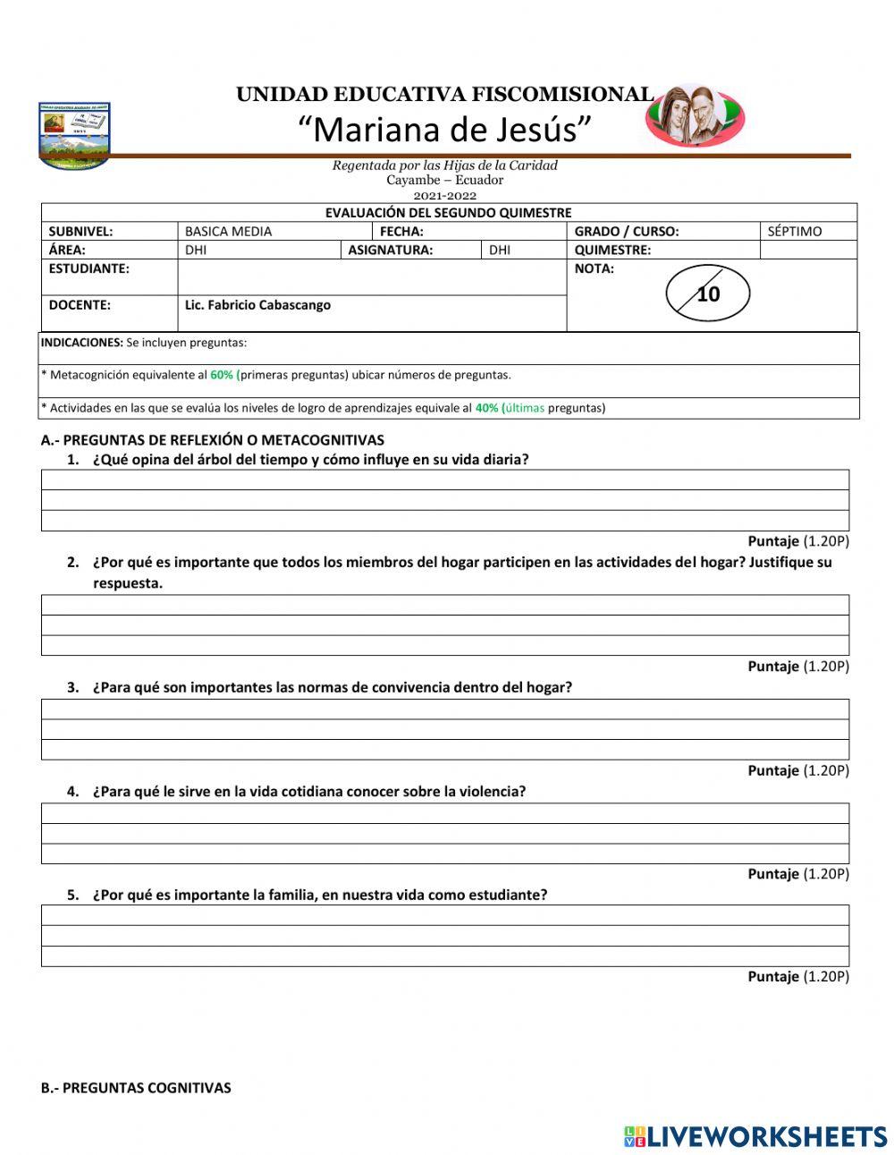 7c-dhi worksheet | Live Worksheets