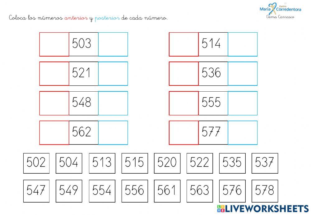 Anterior y posterior