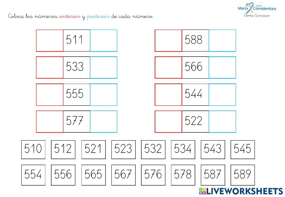 Anterior y posterior
