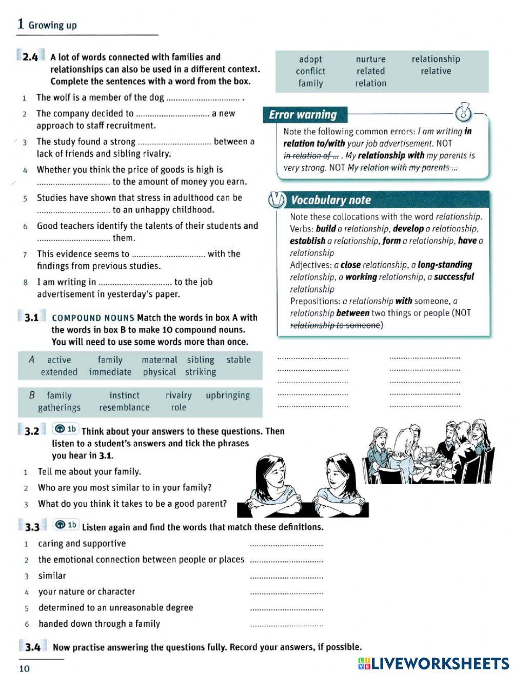 ielts-vocabulary-unit-1-online-exercise-for-live-worksheets
