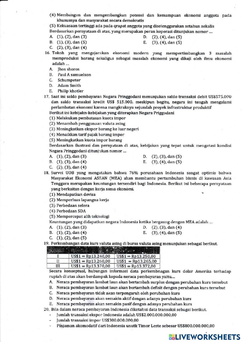 ujikom ekonomi paket C