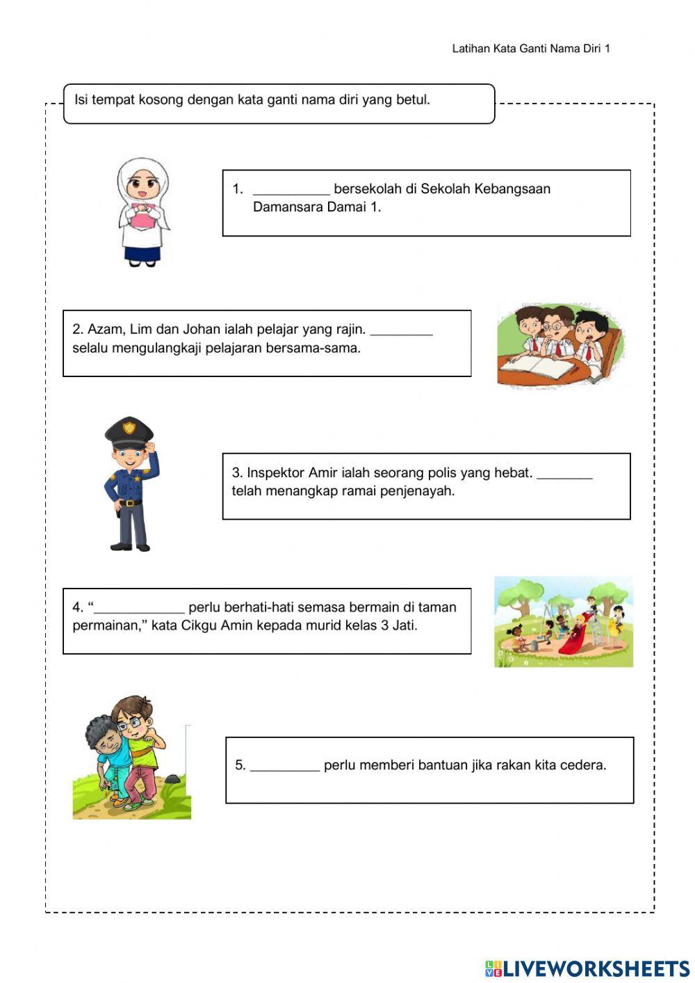 Kata Ganti Nama (T1-T4)