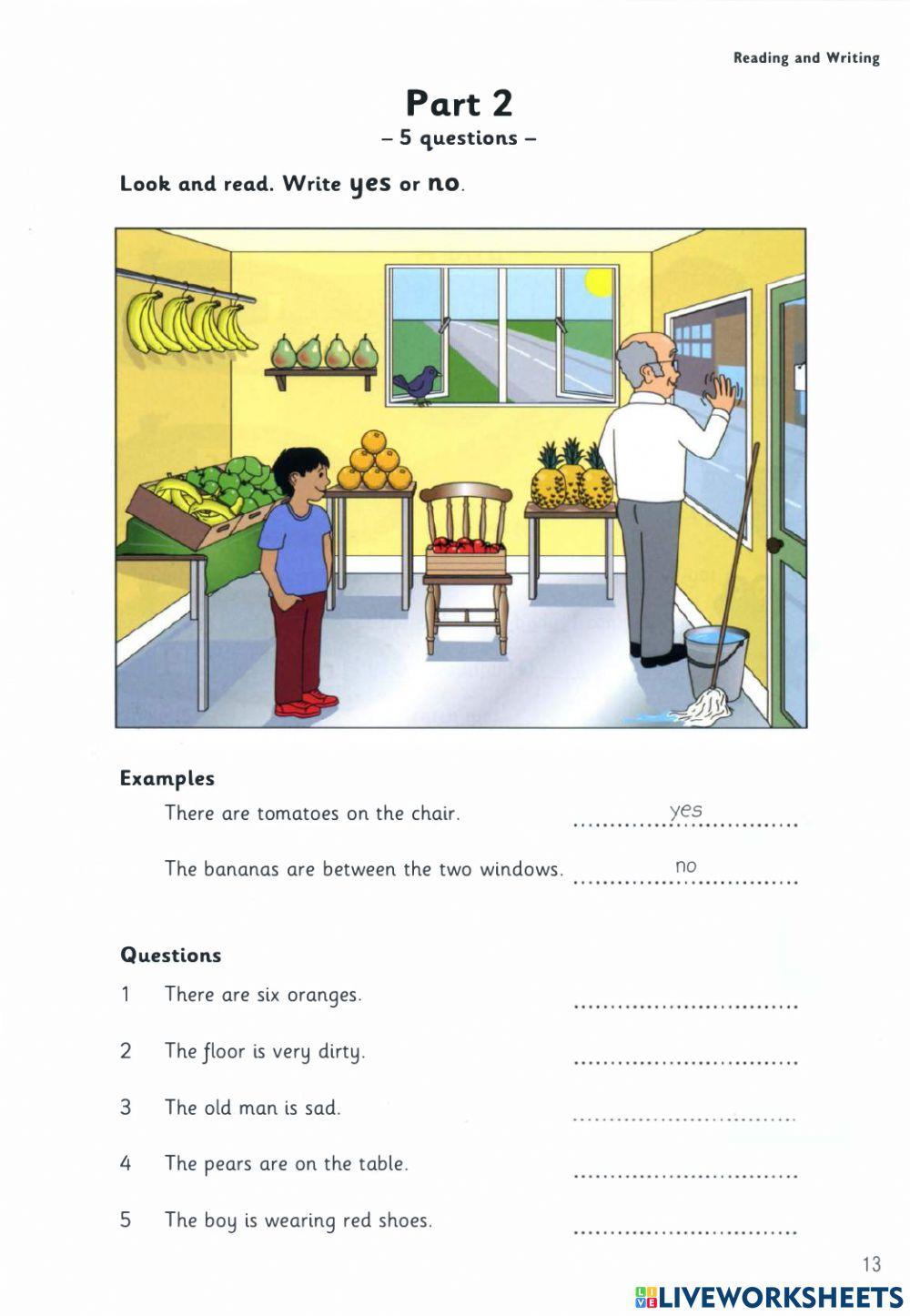 Starters - Test 1 - Book 8 - Reading and Writing