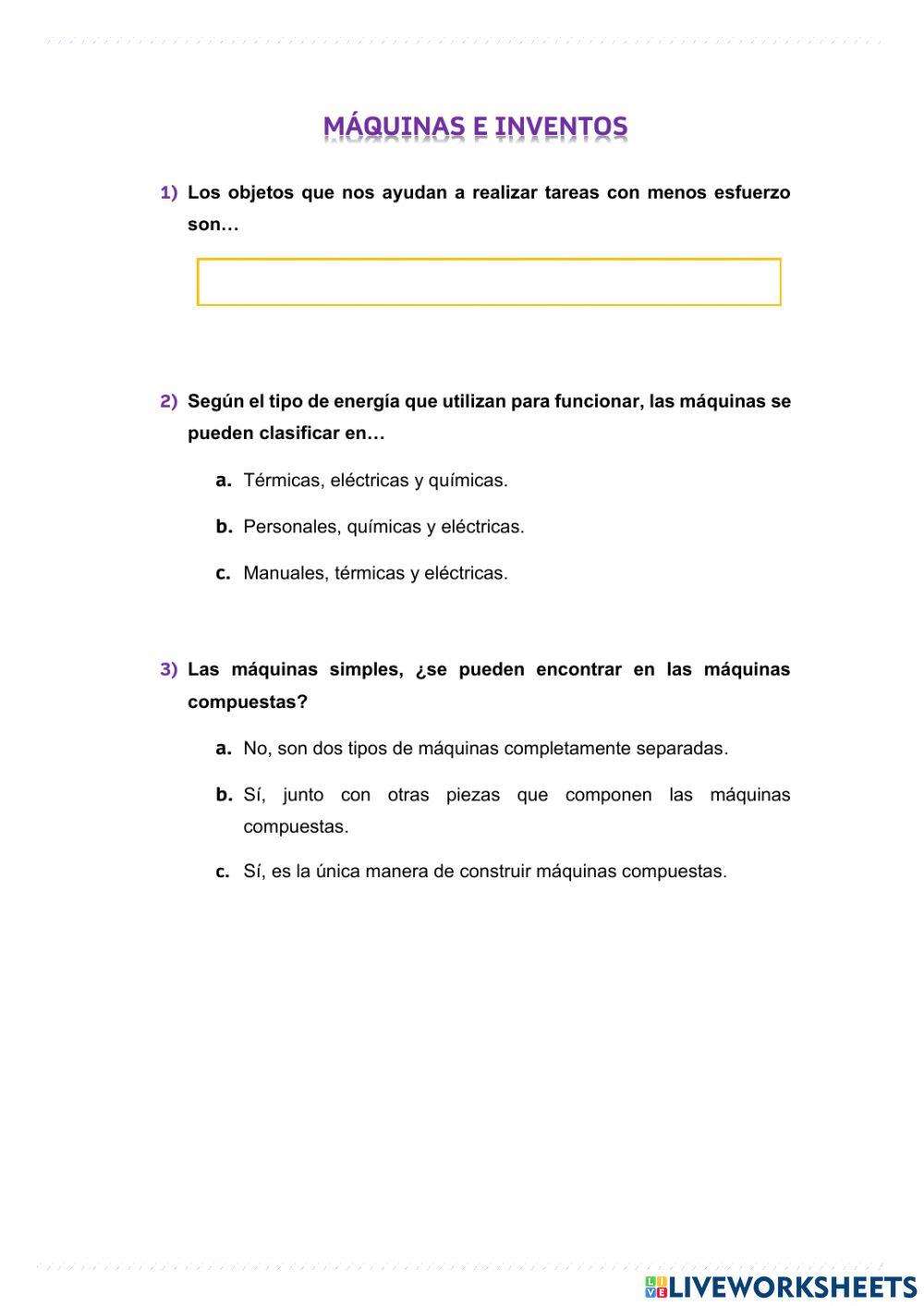 Máquinas e inventos