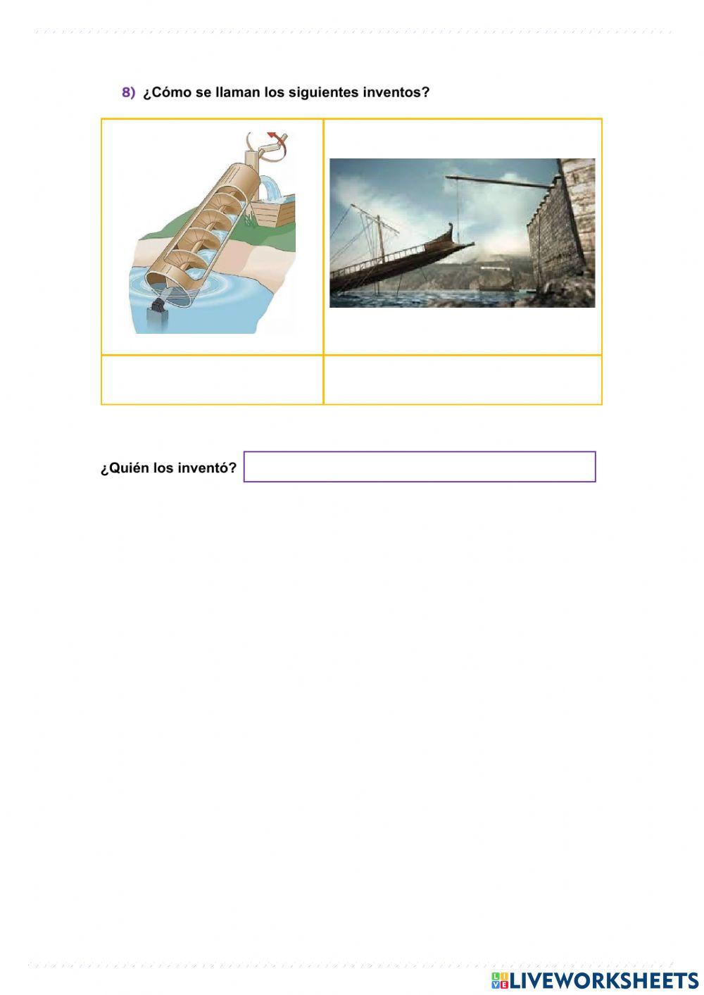 Máquinas e inventos