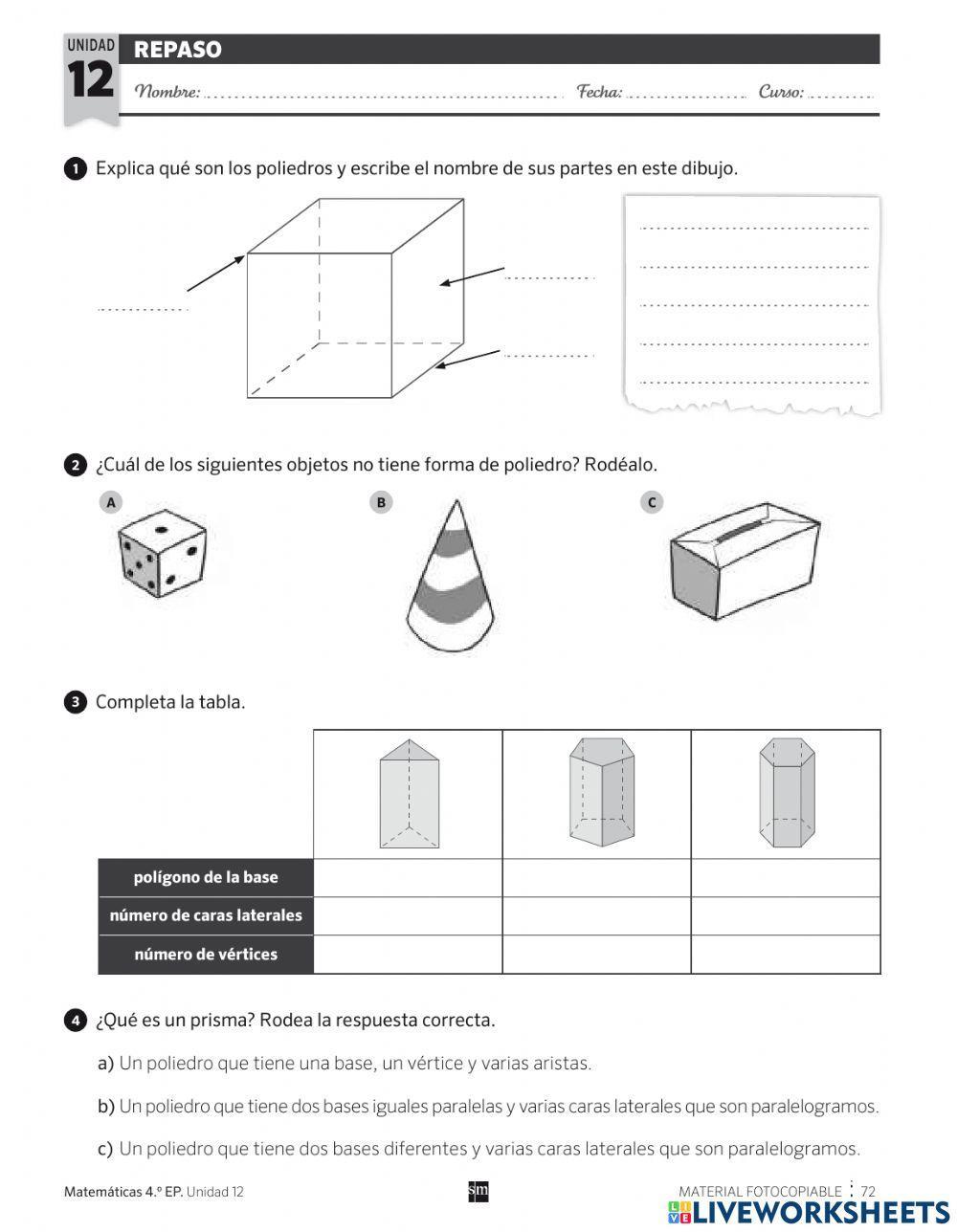 Prismas y pírámides
