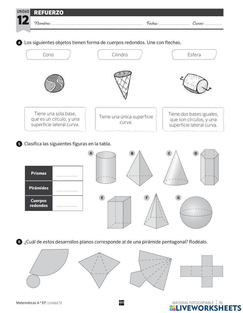 Prismas y pírámides