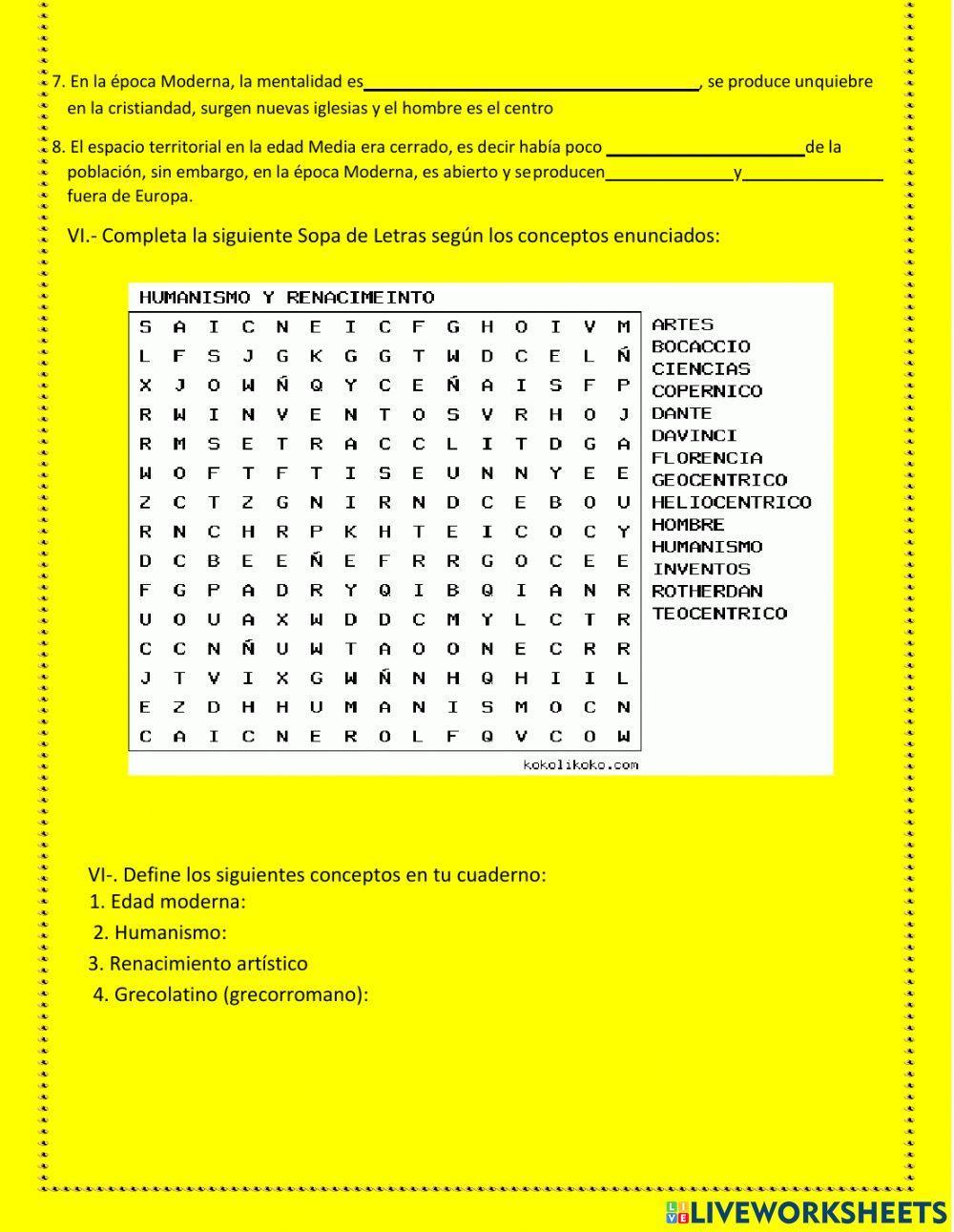 Paso de la edad media a la edad moderna
