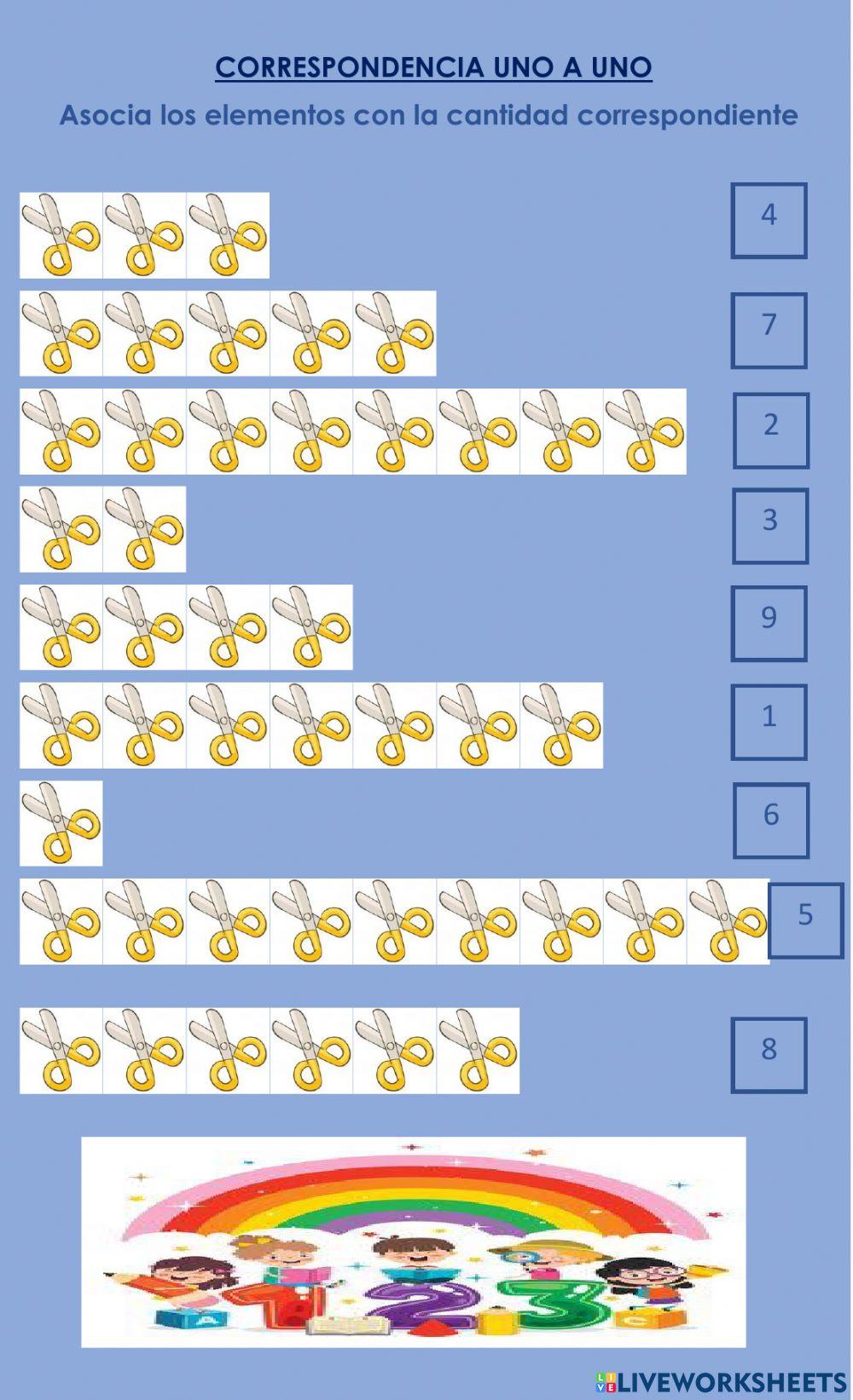 Correspondencia uno a uno 4