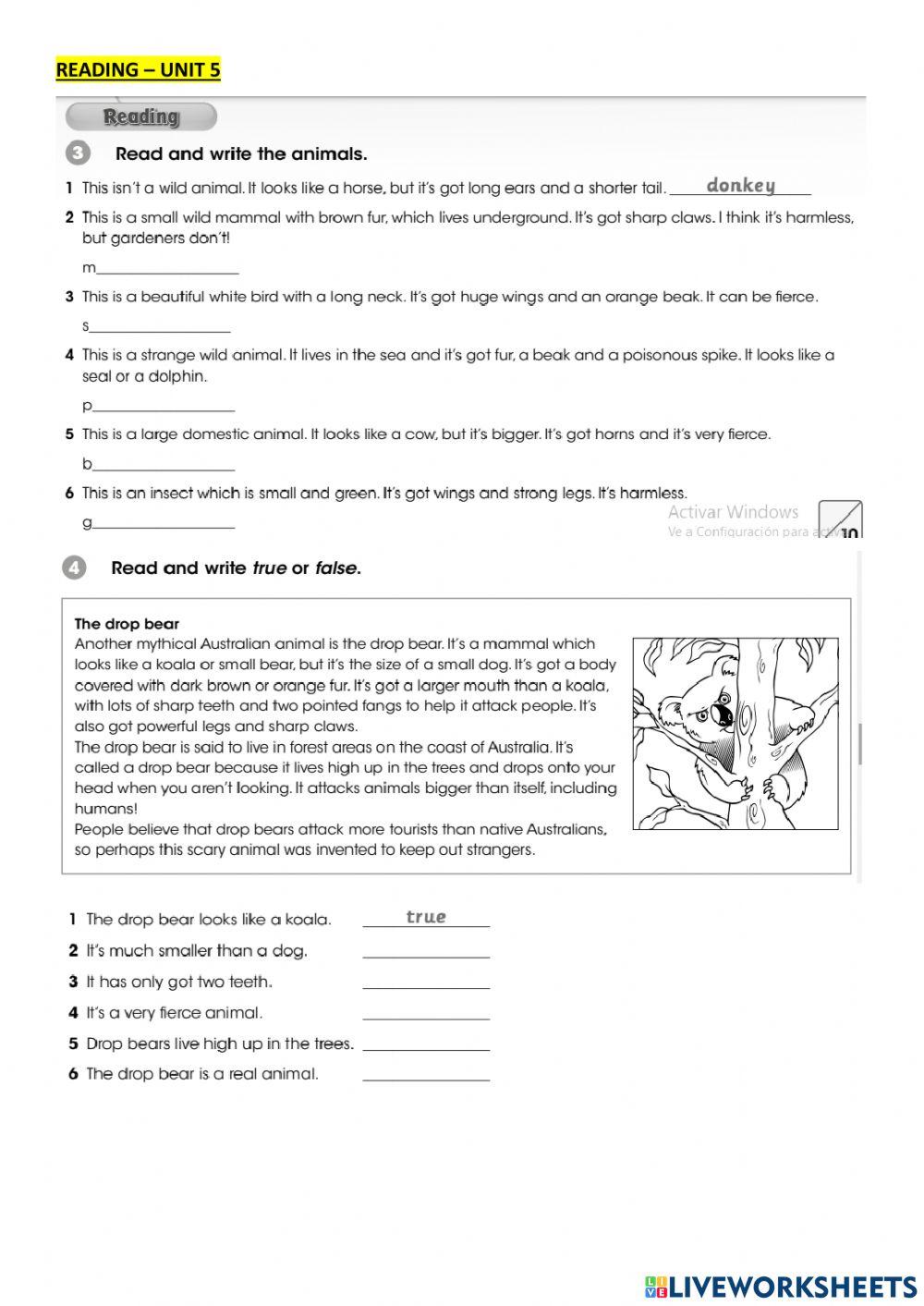 Listening practice - unit 5