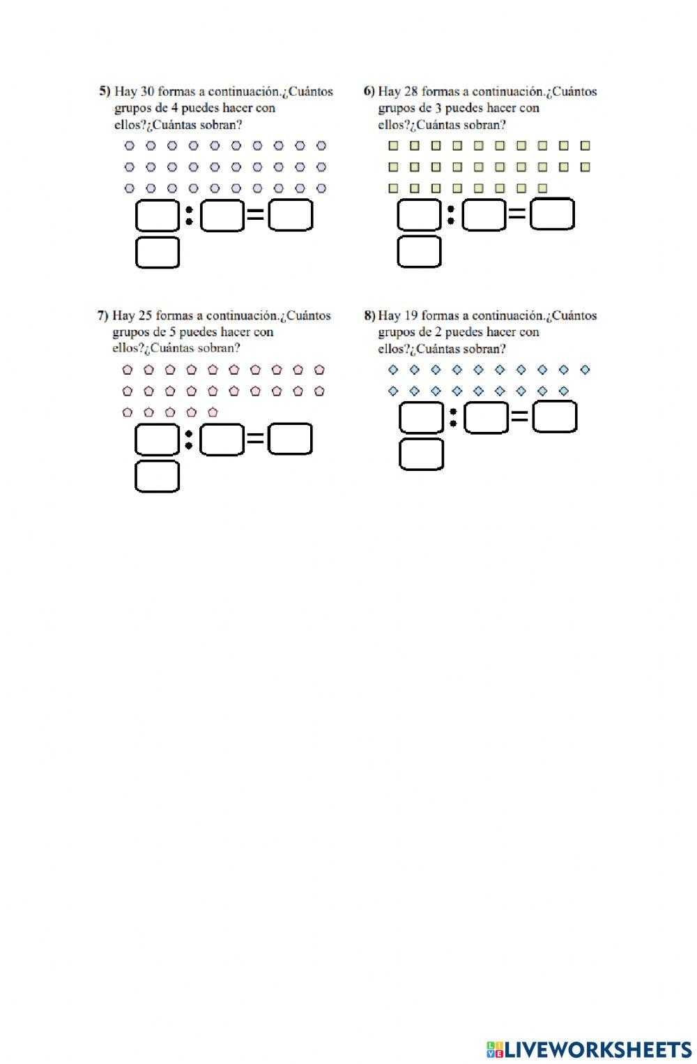 Divisiones con resto