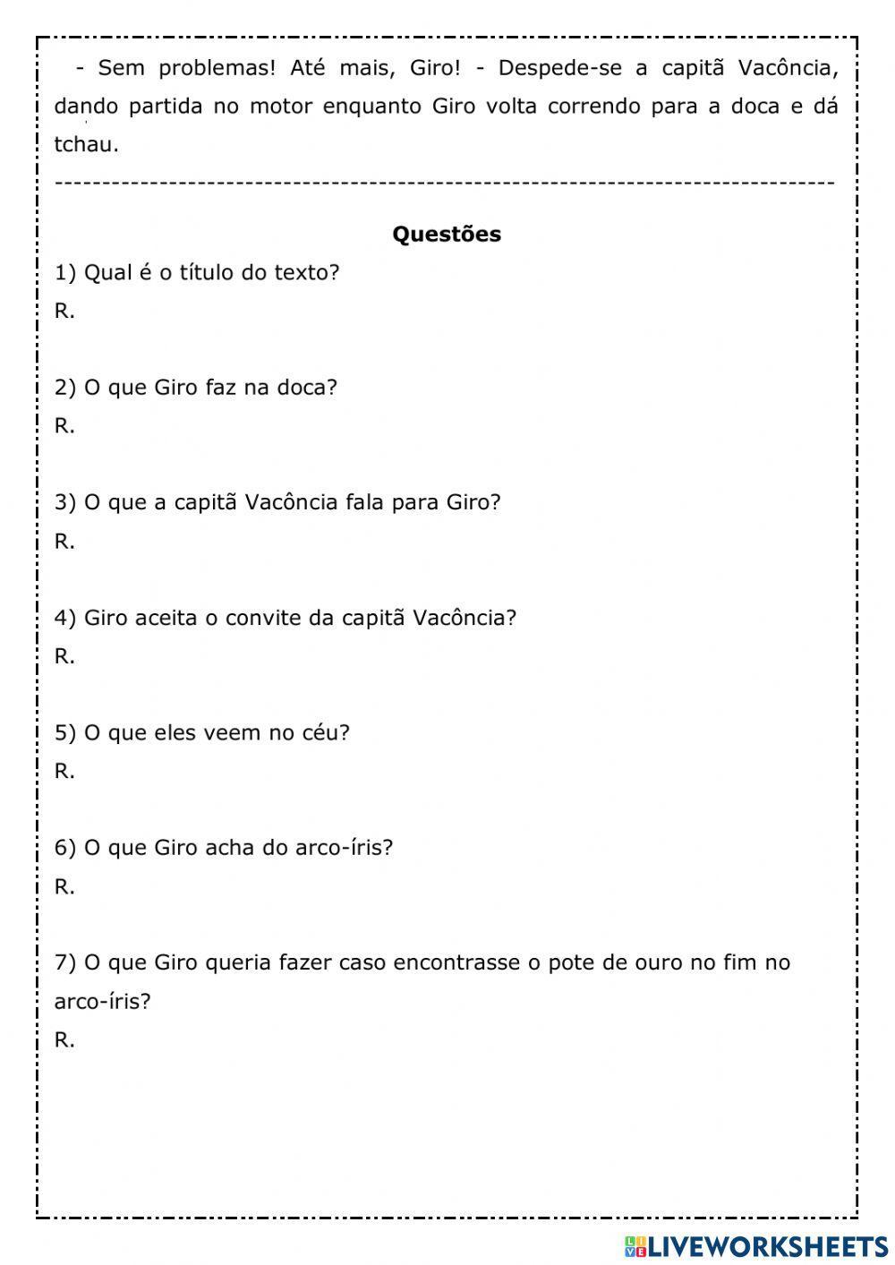 Interpretação de texto