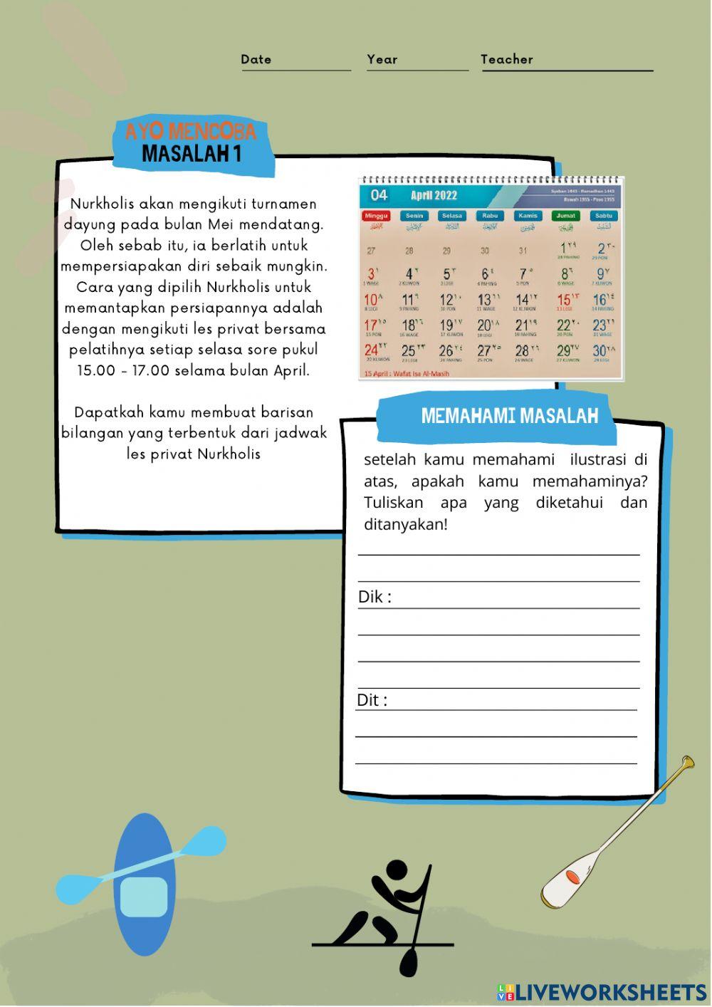 Pola Bilangan dan Barisan Bilangan