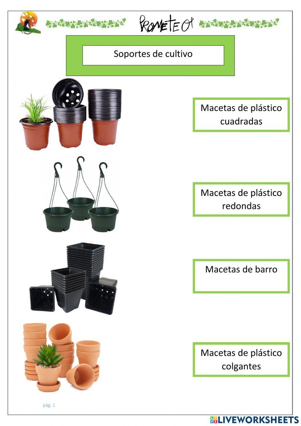 Macetas de cultivo Soportes