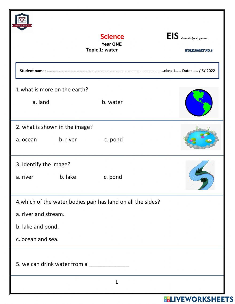 Earth Movie Worksheets