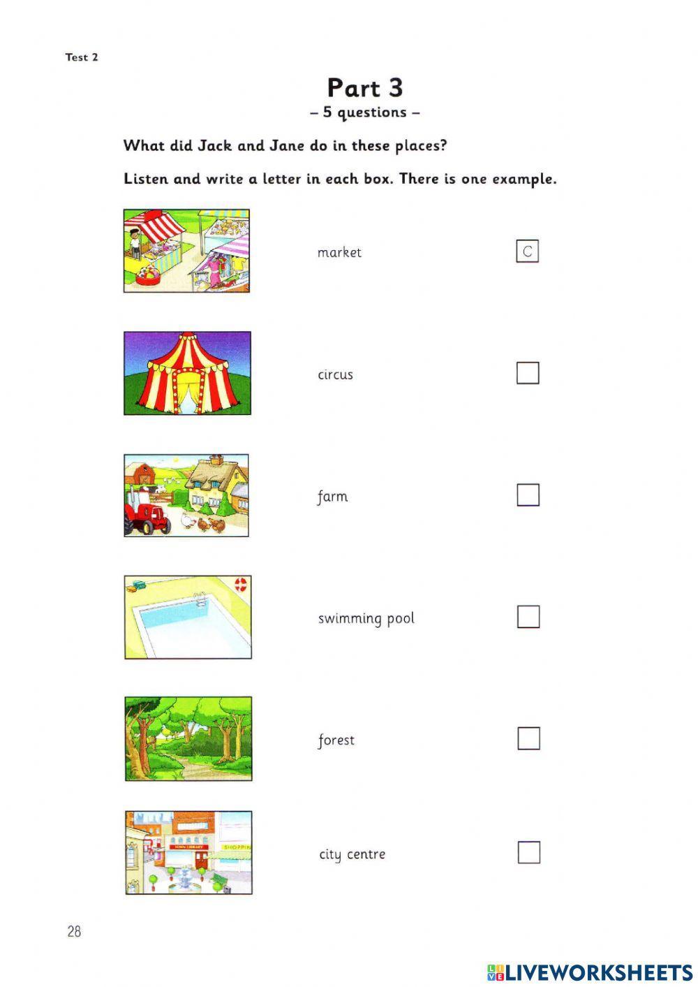 Movers 2 Test 2 Listening