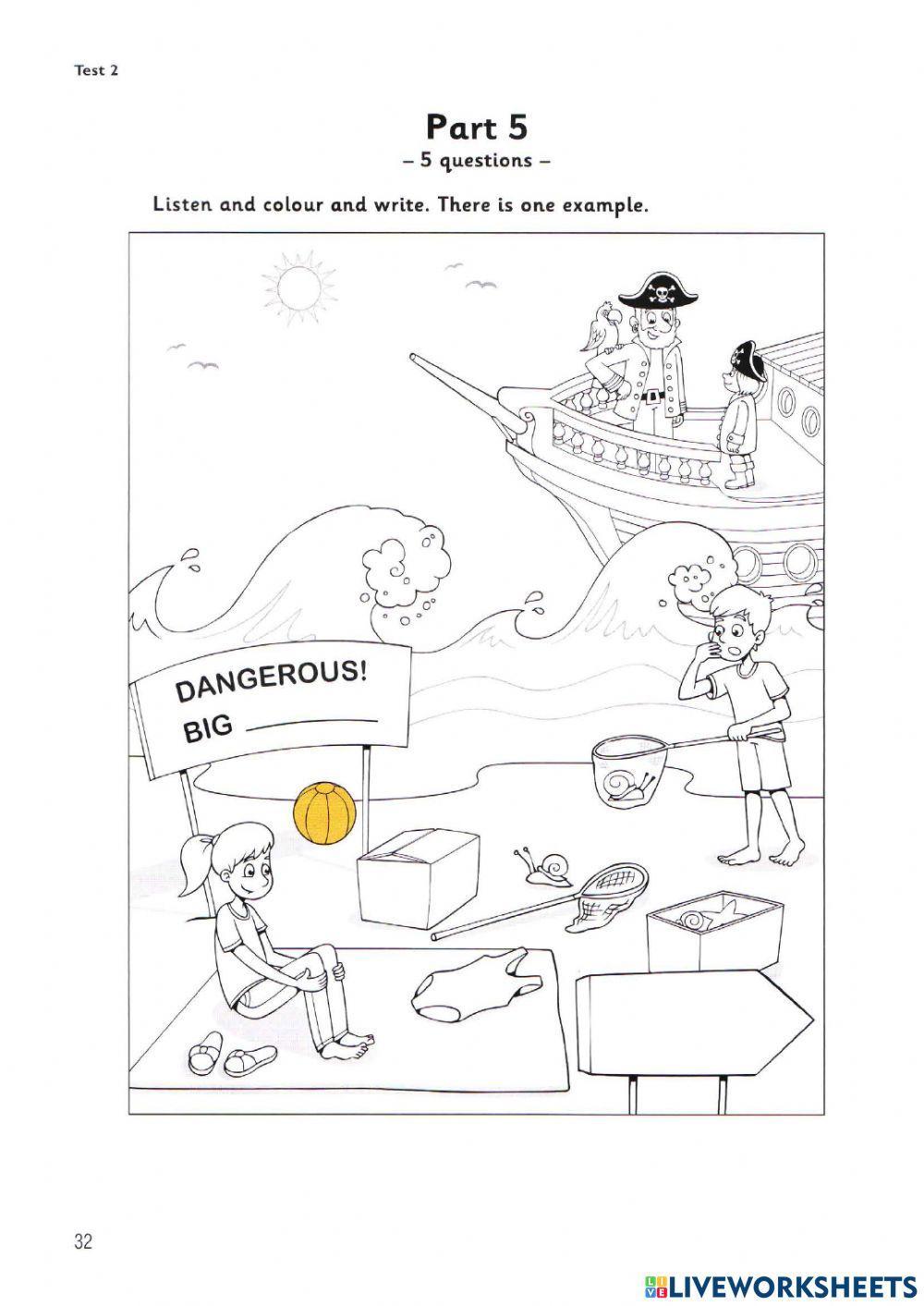 Movers 2 Test 2 Listening