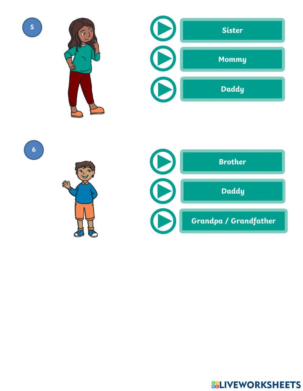 My Family Vocabulary
