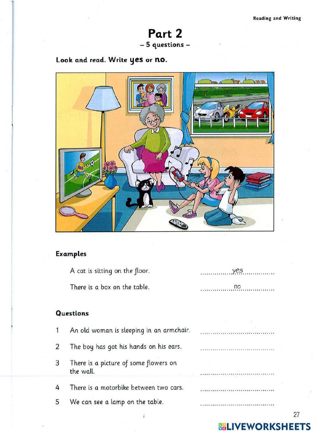 Starters - Test 2 - Book 9 - Reading + Writing