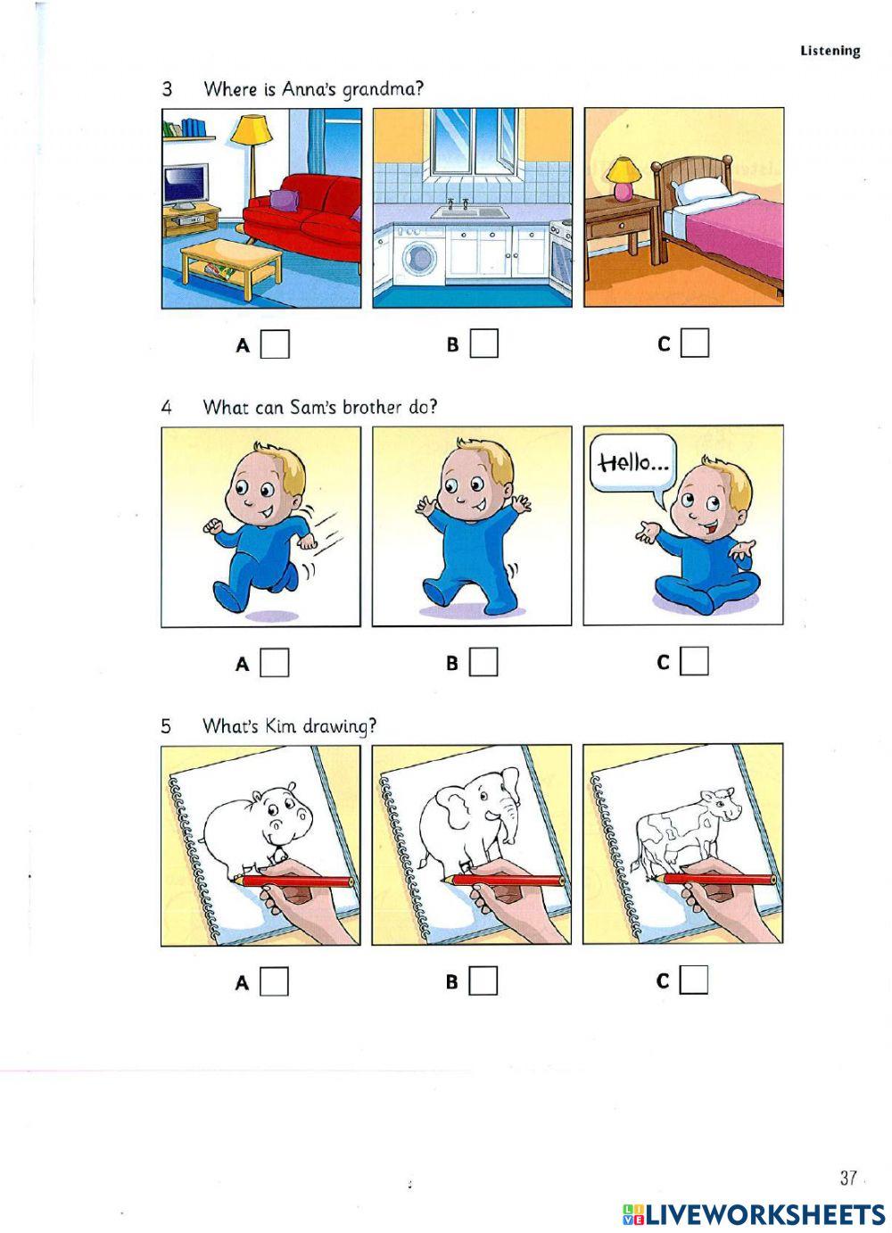 Starters - Test 3 - Book 9 - Listening