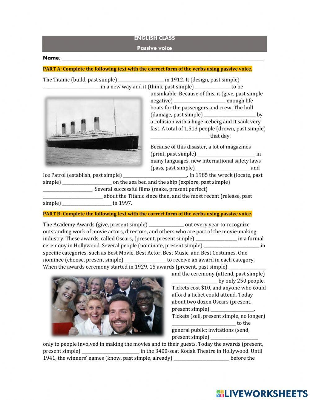 Passive and active voice