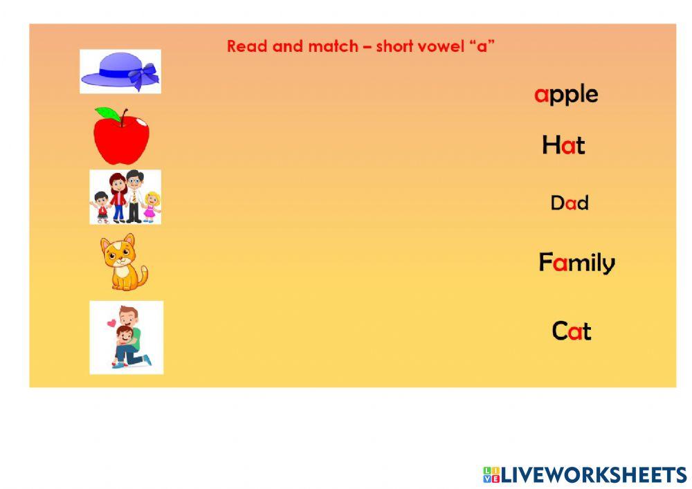 Short vowel a
