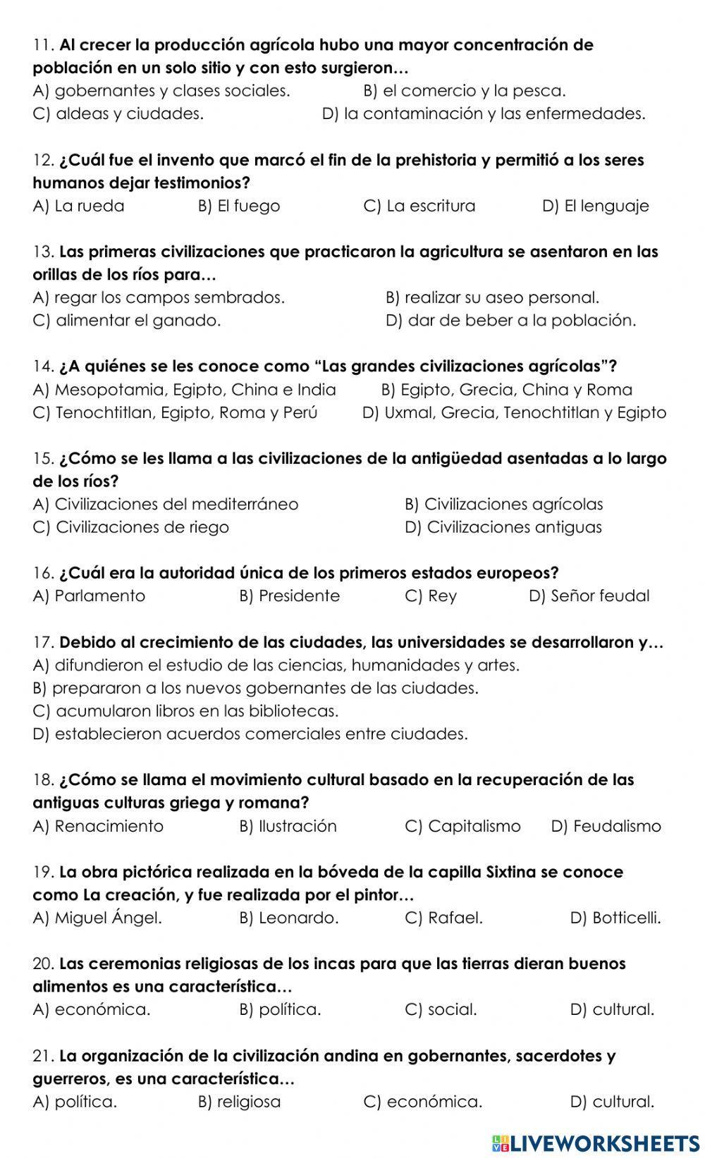 Repaso examen historia mayo