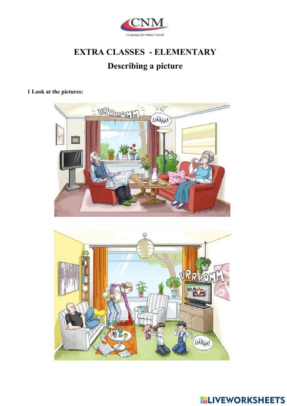 Describing a picture - elementary