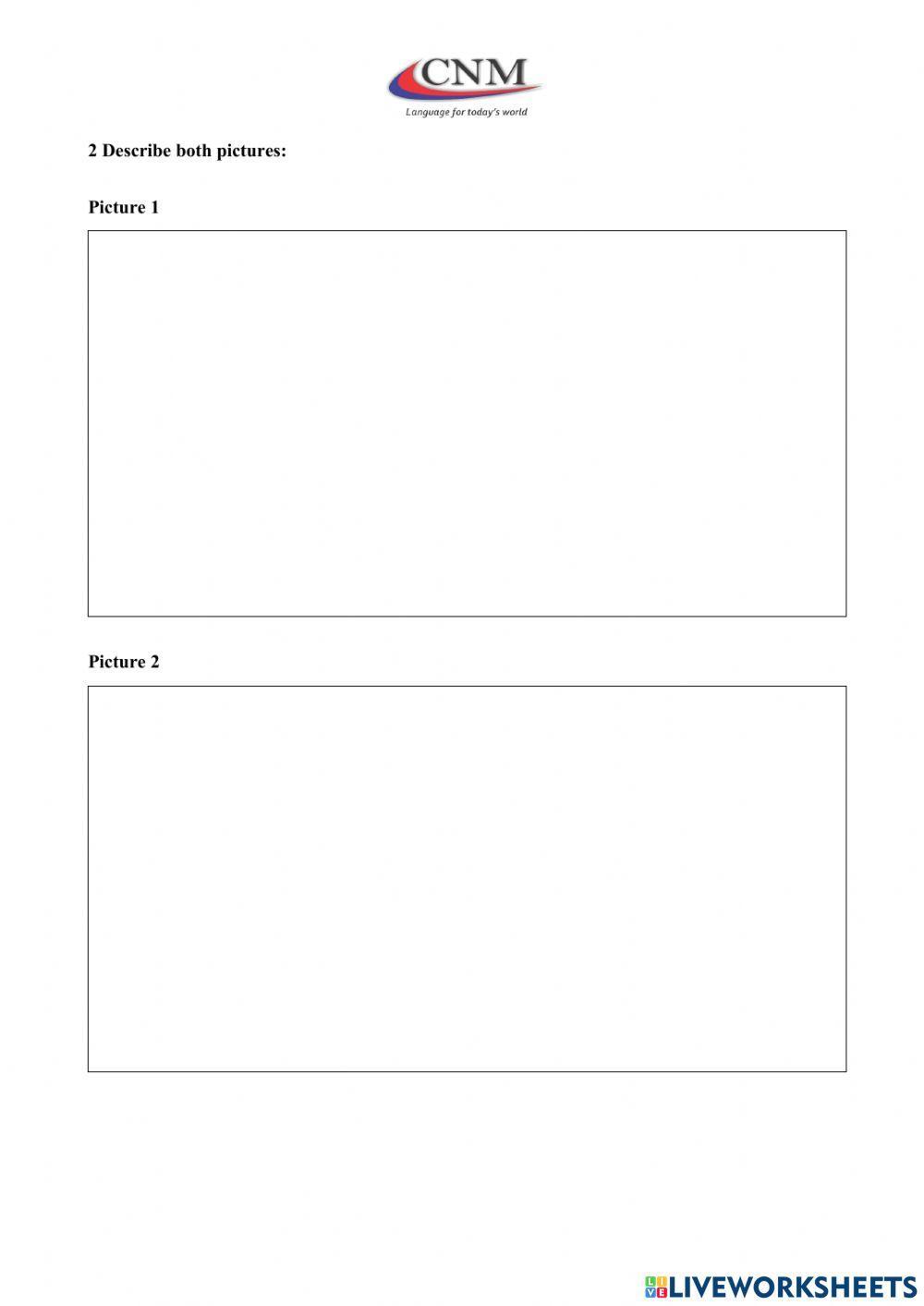 Describing a picture - elementary