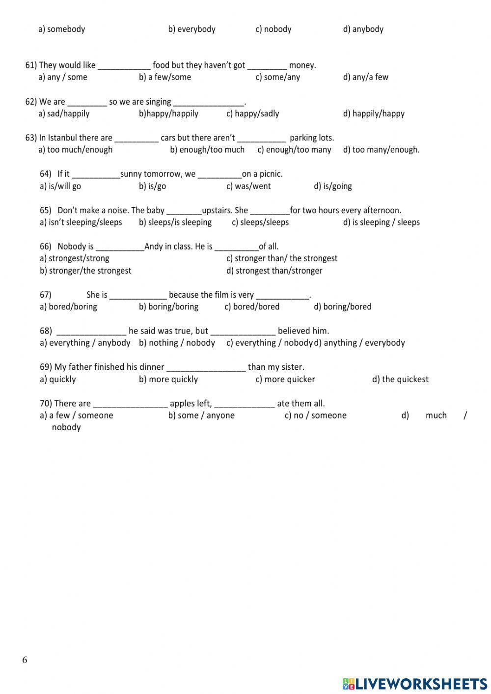 Diagnostic test A1 A2