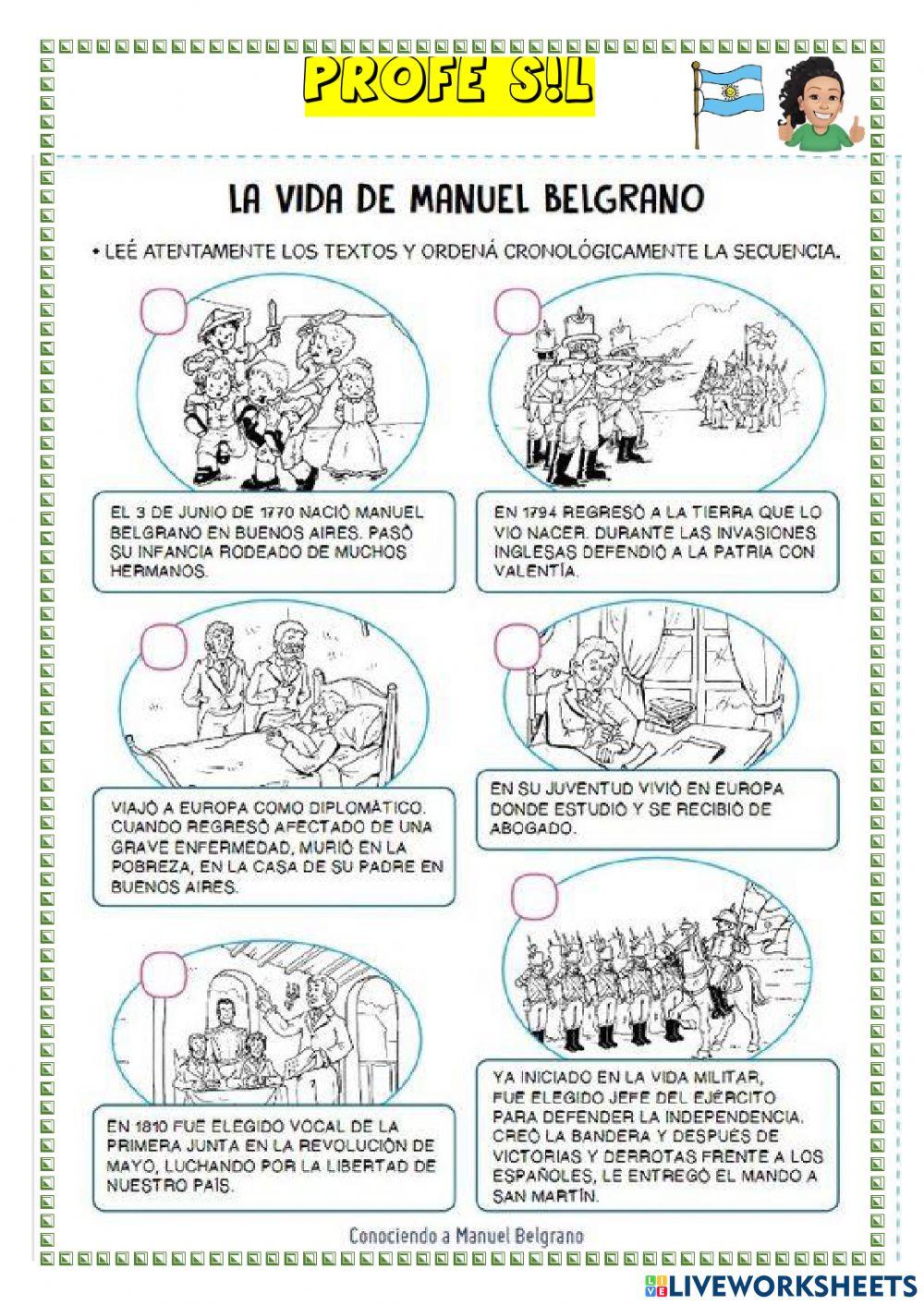 La vida de Manuel Belgrano