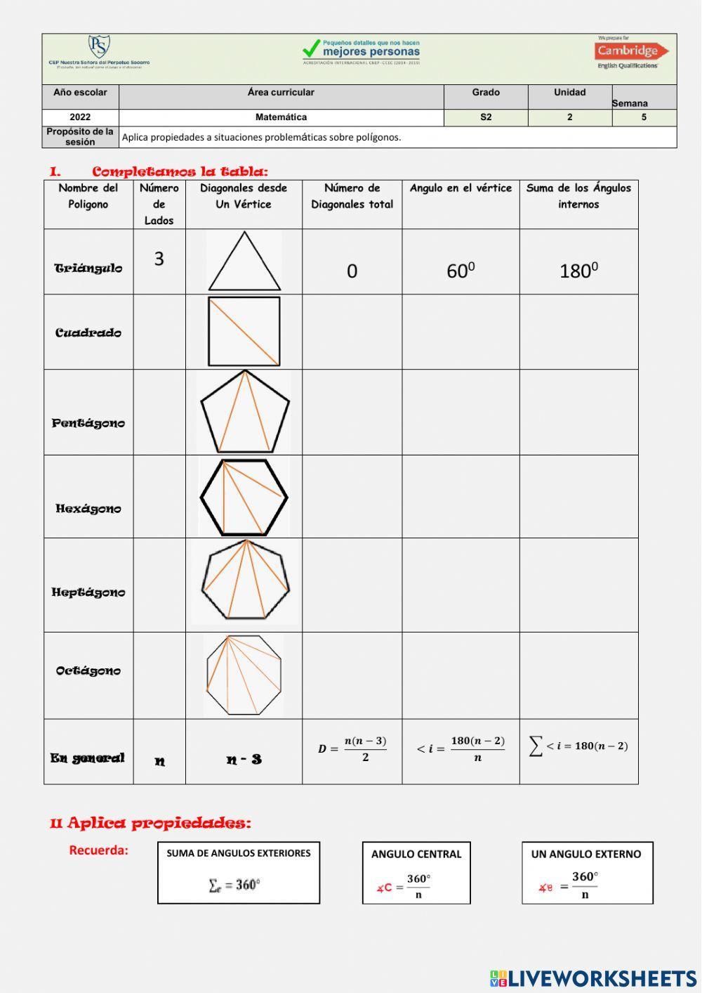 Poligonos y propiedades