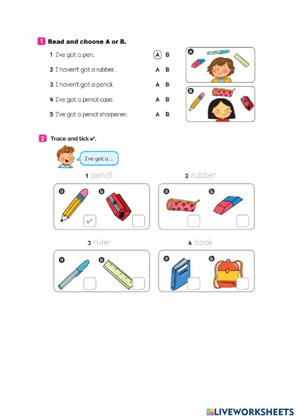 Have got-haven't got