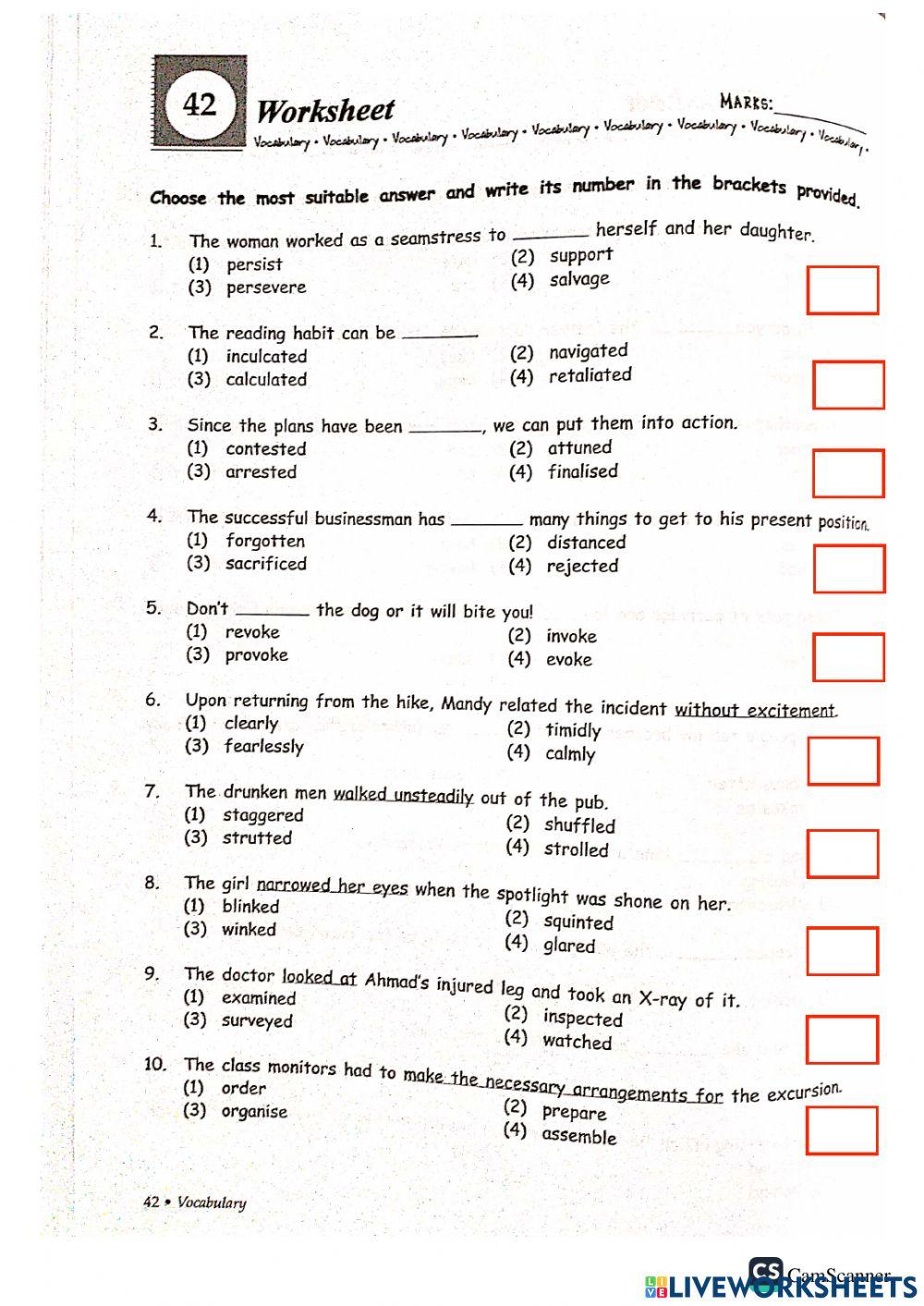 Grammar + vocab part i