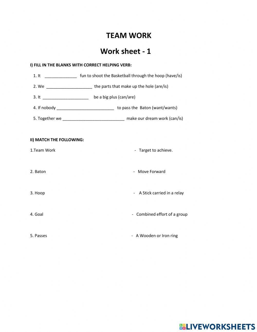 Worksheets On Teamwork Vrogue co worksheets-on-teamwork-vrogue-co