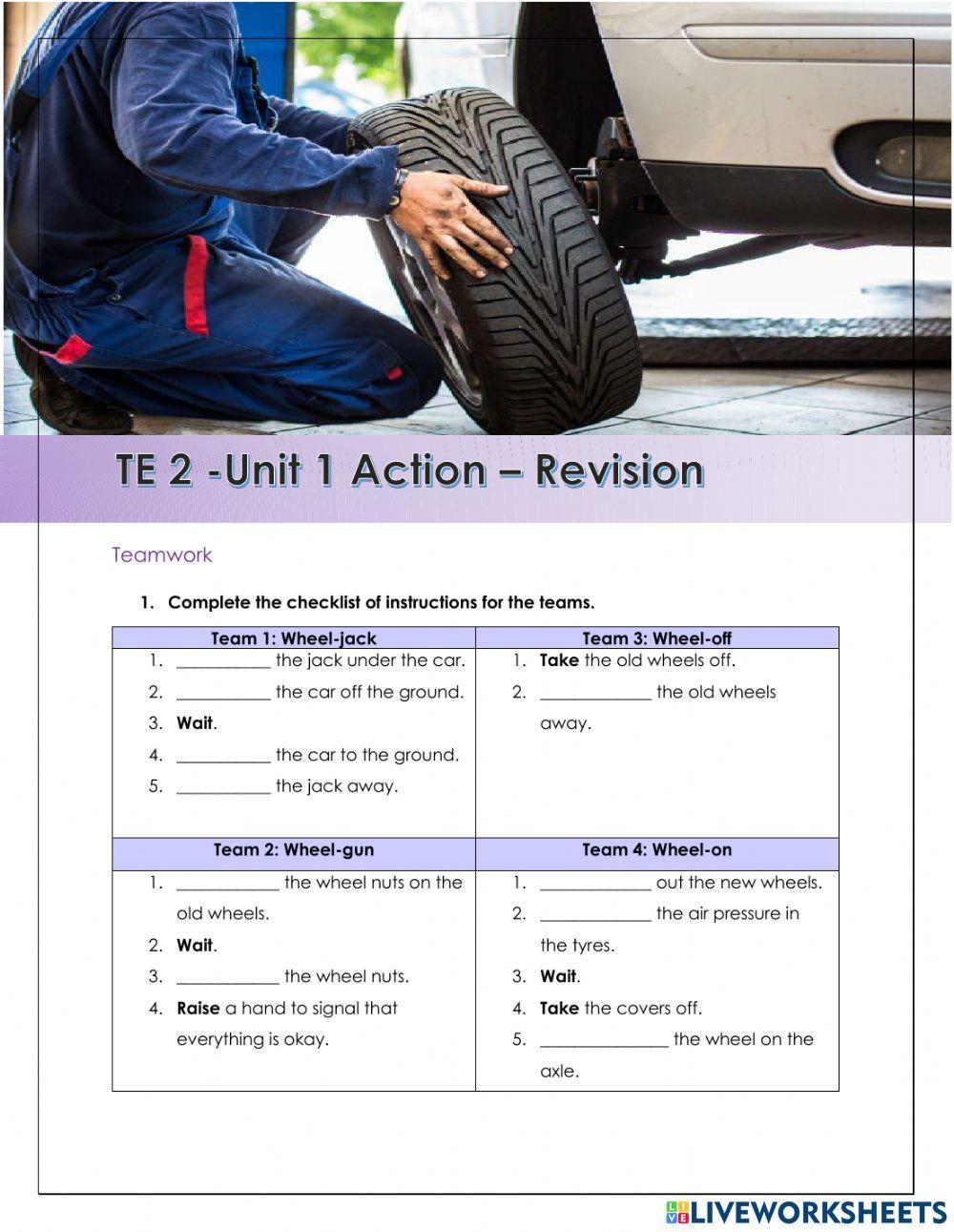 Technical English 2 Unit 1 Action