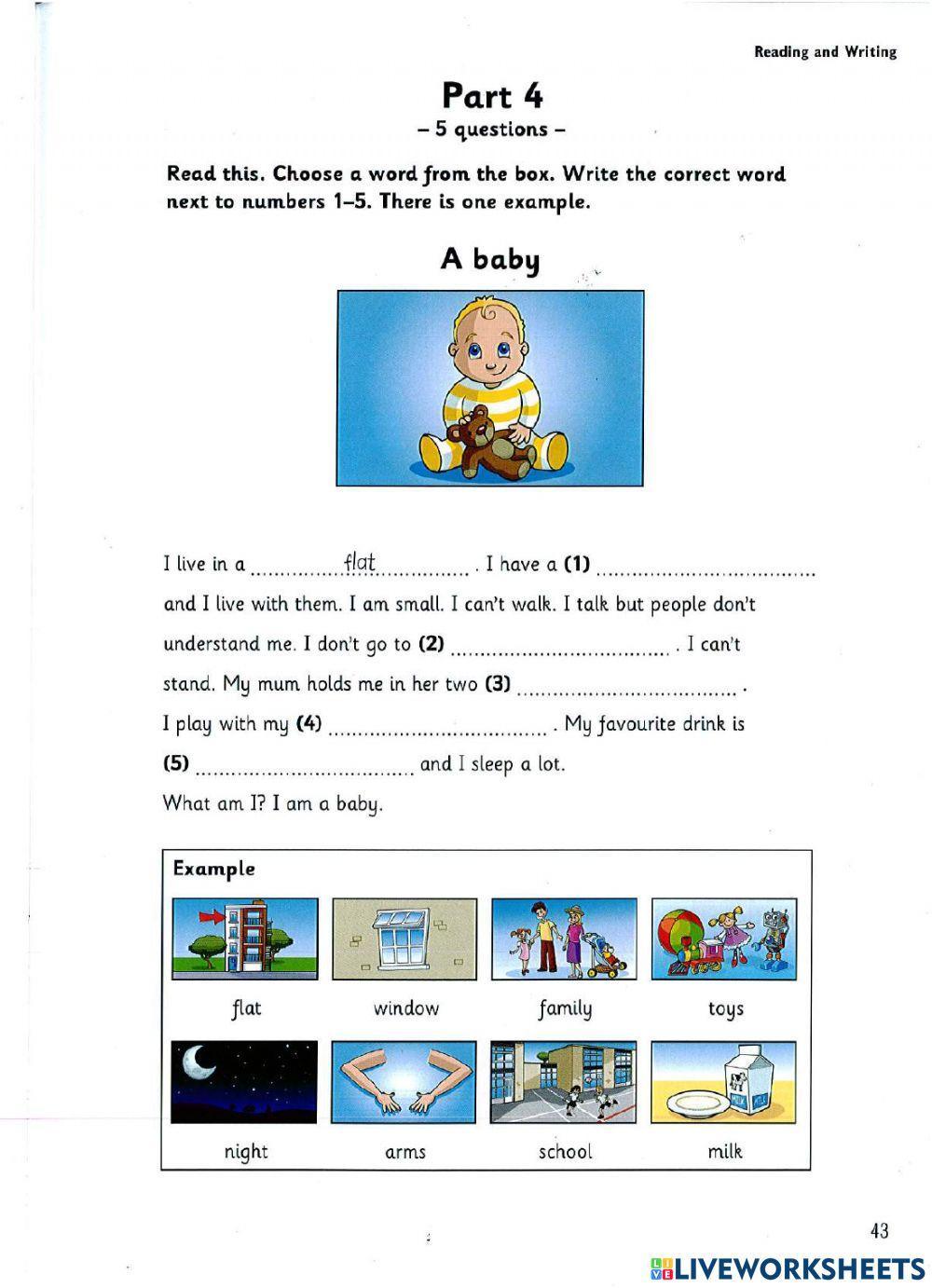 Starters - Test 3 - Book 9 - Reading and Writing