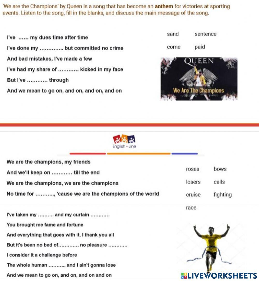 We are the champions