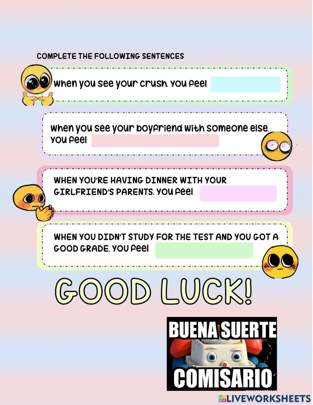 Vocabulary: Describing opinions and reactions